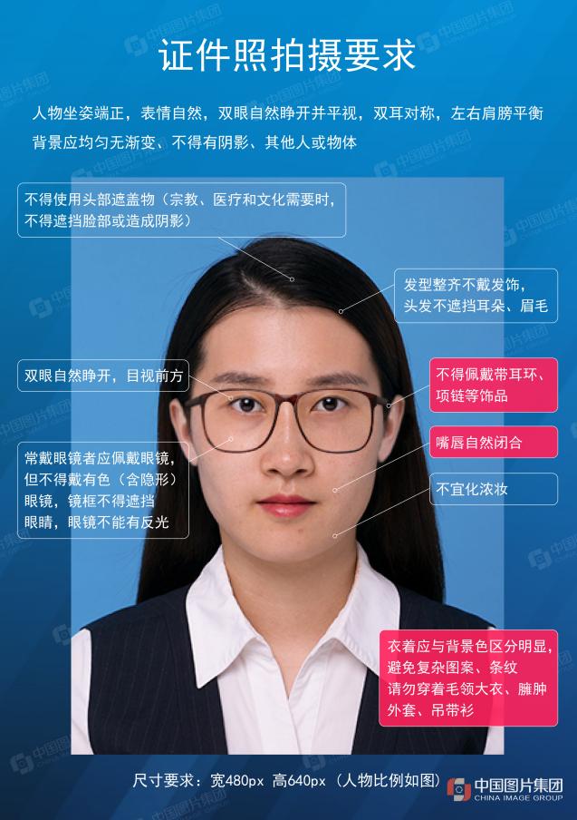 2022年江西省成人高考网上报名免冠电子证件照片要求